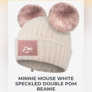 NEW Minnie Mouse Beanie Hat w/detachable Double Poms Love Your Melon & Disney